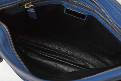 Prada Shoulder Bag Prada Cross Body Bag Vitello Daino Deerskin Navy Triangle