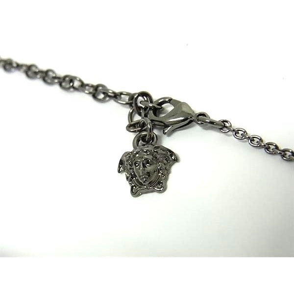 Versace Necklace 95 Medusa Greca Gunmetal Metal Super — view 3