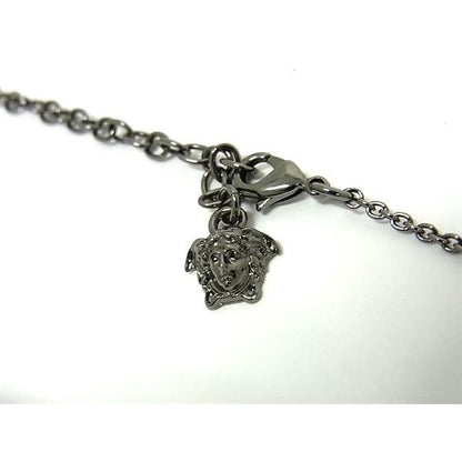 Versace Necklace 95 Medusa Greca Gunmetal Metal Super — view 3