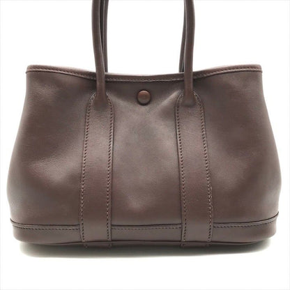 Hermes Garden Party Ttp Mini Hand Bag Brown Leather
