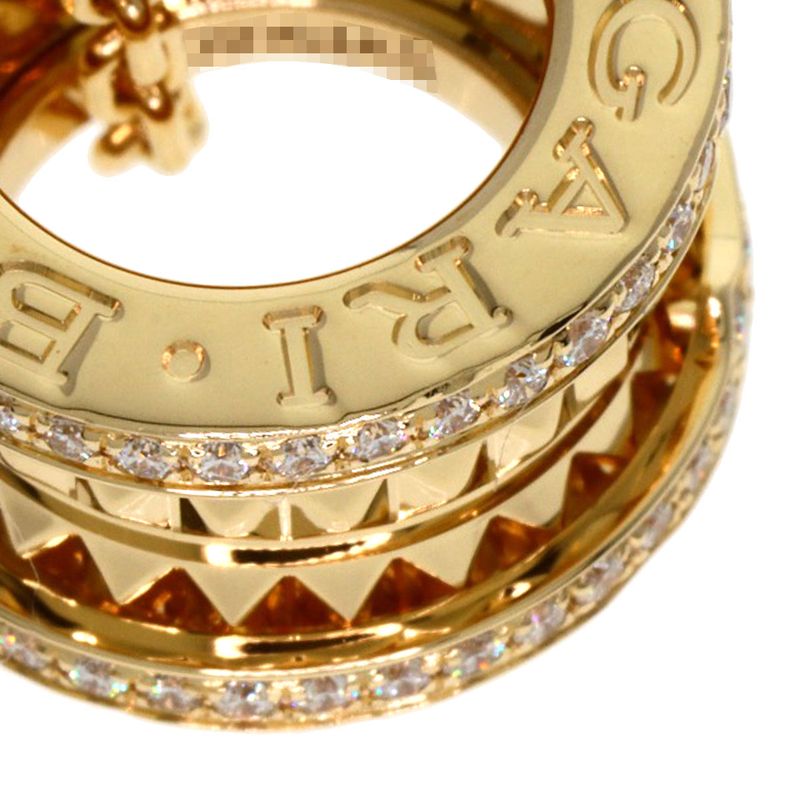 Bvlgari B-zero1 Bee Zero One Lock Diamond Necklace 18K Yellow Gold Ladies