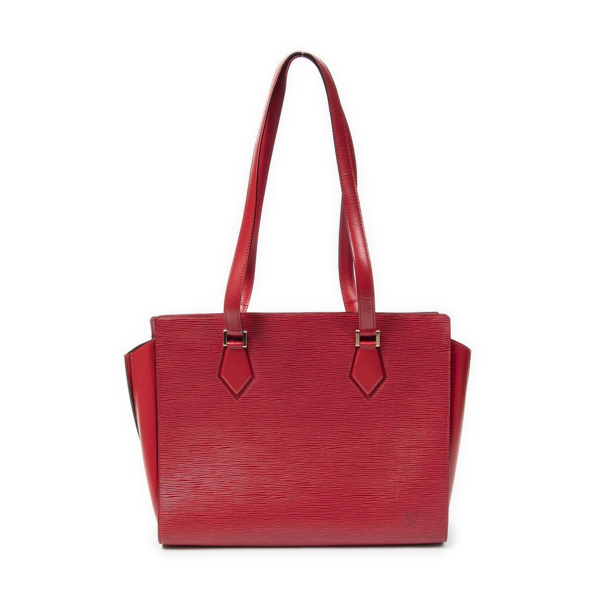 Louis Vuitton Duplex Red Epi Shoulder Bag