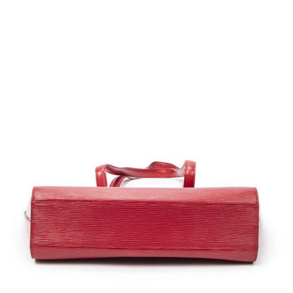 Louis Vuitton Duplex Red Epi Shoulder Bag — view 6
