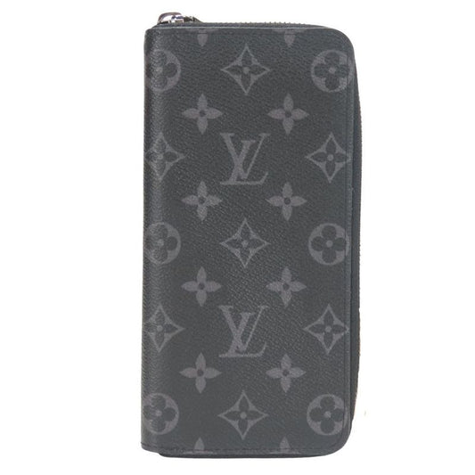 Louis Vuitton Long Wallet Zippy Vertical Monogram Eclipse Black