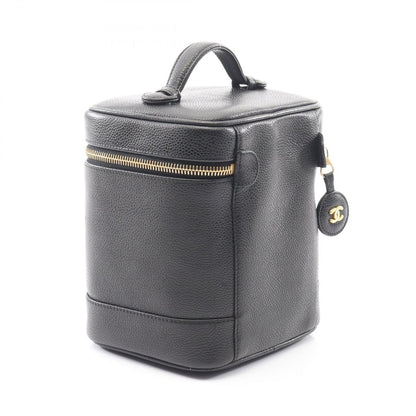 Chanel Handbag CC Logo Black Leather Vertical — view 2
