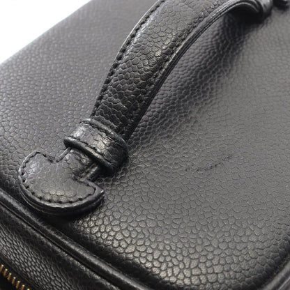Chanel Handbag CC Logo Black Leather Vertical — view 8