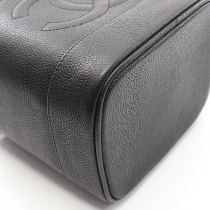 Chanel Handbag CC Logo Black Leather Vertical — view 9