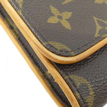 Louis Vuitton Monogram Pochette Twin GM Shoulder Bag Brown Marron — view 4