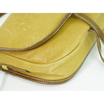 Loewe Anagram Shoulder Bag Pochette Leather Camel Outside — view 7