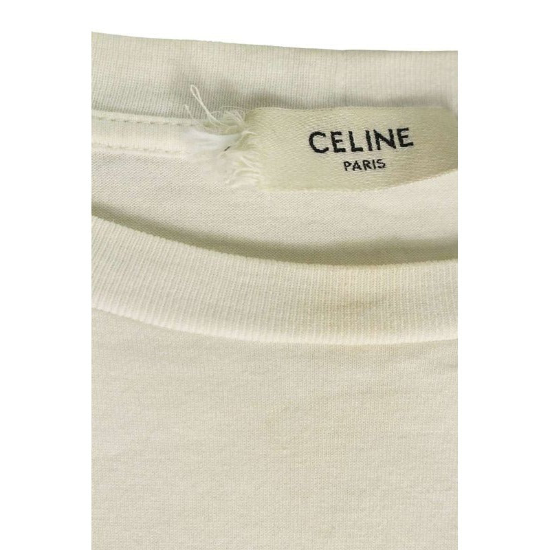 Celine 2 X47 F671 Q Rhinestone Logo T-Shirt — view 3