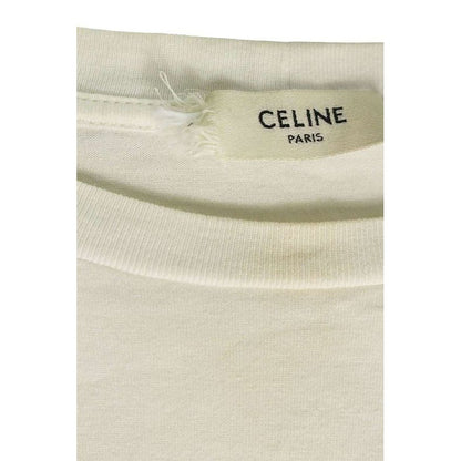 Celine 2 X47 F671 Q Rhinestone Logo T-Shirt — view 3