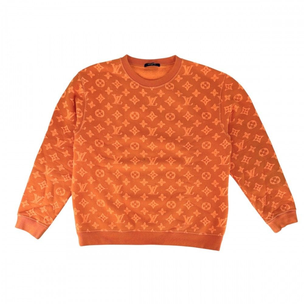 Louis Vuitton Sweatshirt Monogram Jacquard Top Crew Neck Trainer Long Sleeve L