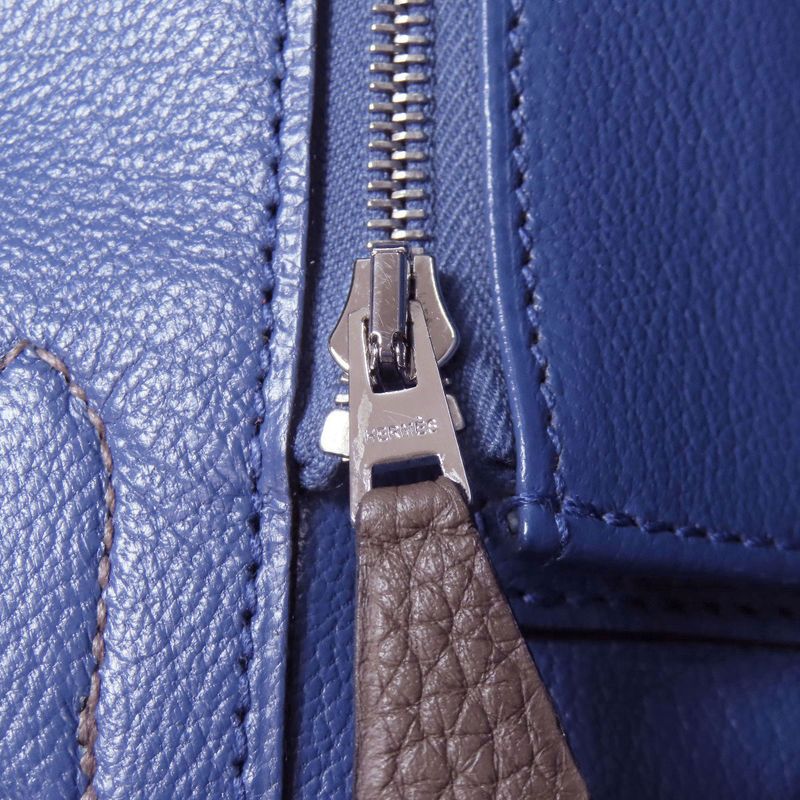 Hermes Birkin 30 Verso Silver Hardware Handbag Taurillon Women