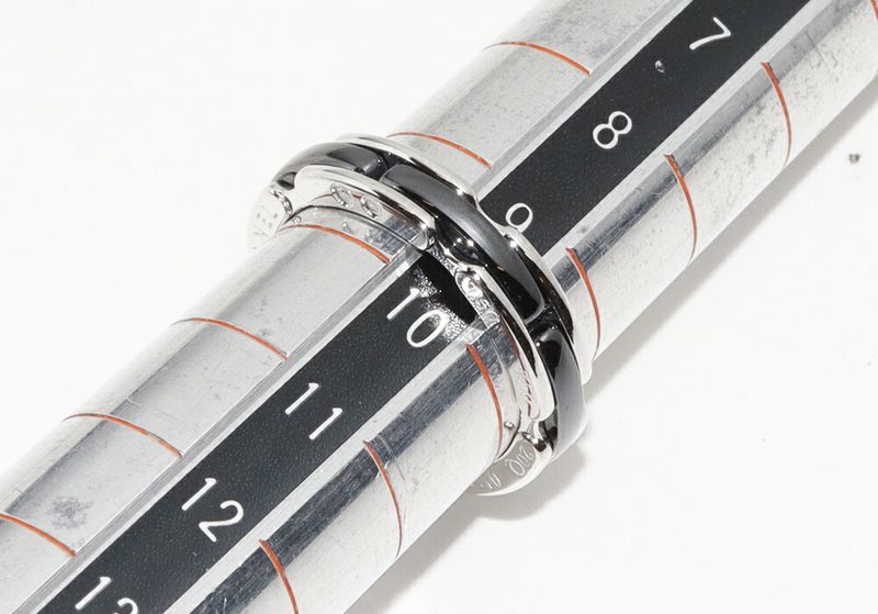 Chanel Ring 18K White Gold Black Ceramic J12 Ultra Collection Ring Small Model