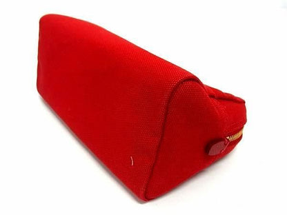 Prada Prada 1na693 Canvas Pouch Multi Case Small Bag Ladies Red Ax3243