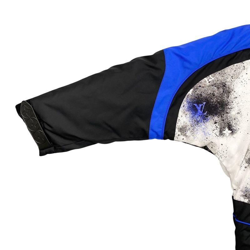 Louis Vuitton Blouson Puffy Jacket Hib30wrwk 46 Size Nylon Splash Monogram