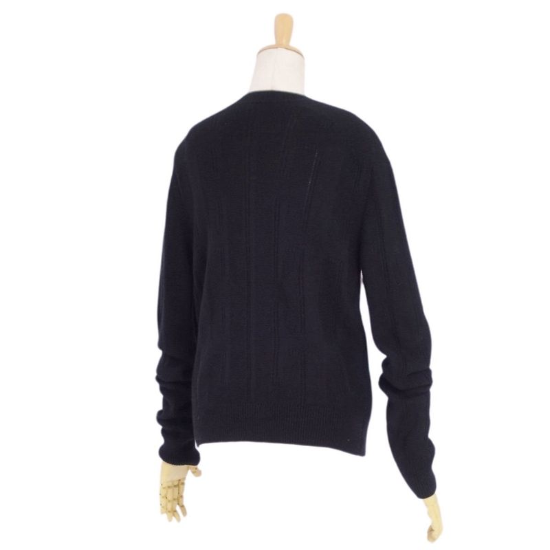 Hermes Knit Sweater 20AW Crew Neck Long Sleeve Long Sleeve Total Wool Top