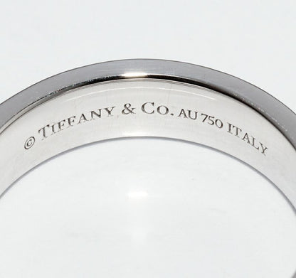 Tiffany & Co Ring 18K White Gold Diamond 040ct TTWO Narrow Ring Full Diamond