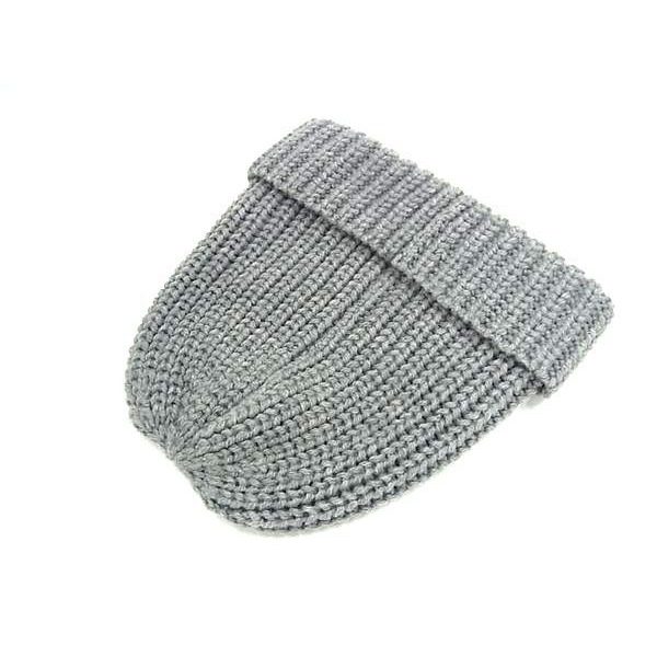 Loewe Anagram Wool Knit Hat Beanie Hat Gray — view 2