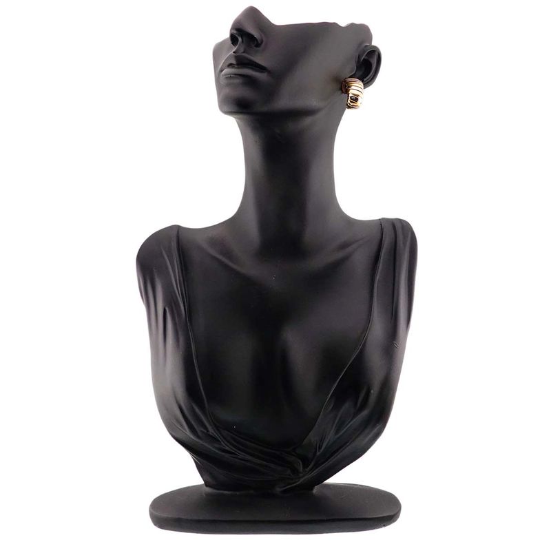 Bulgari Bvlgari Tubogas Earring 18K YG Yellow Gold 750 SS Earrings Clip On