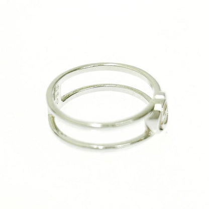 Gucci Silver Slim Open Band Ring 2.0g 925 Engraved 407822 Ring with Box