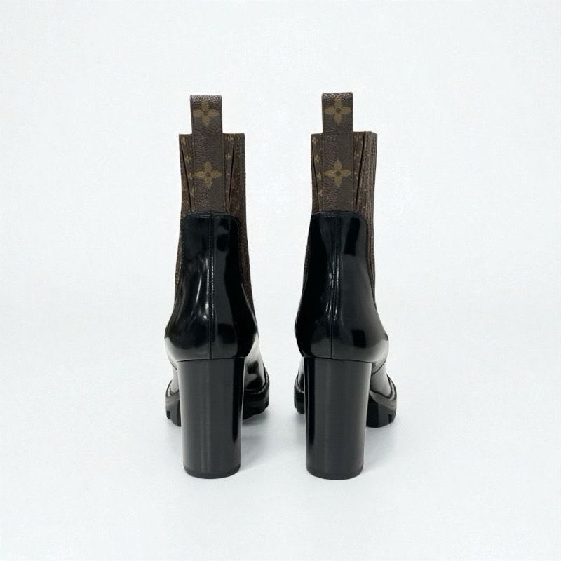 Louis Vuitton Star Trail Line Monogram Boots Short Shoes Leather Brown