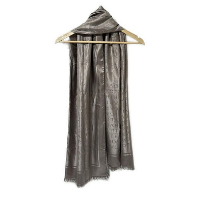Bvlgari Stole (shawl) - Grey-beige Logomania Silk