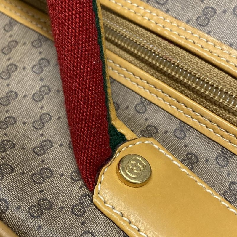 Gucci Boston Bag Old Guccisherry 1239 Beige X Light Brown X Multi Leather