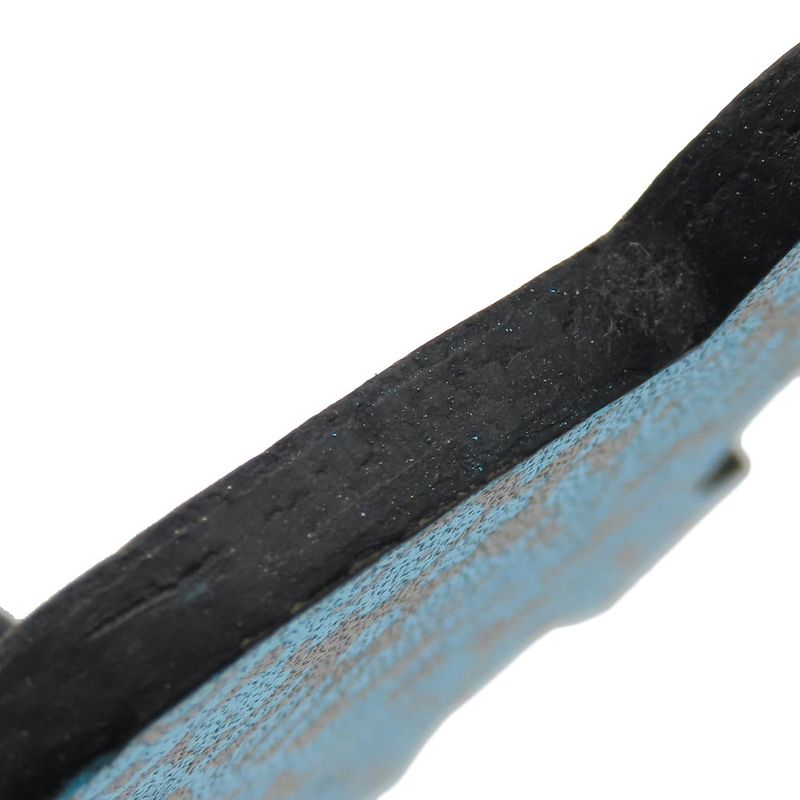 Hermes Bag Charm Silver 925 Leather Approx 12.3g Blueish Gray Silver Hardware