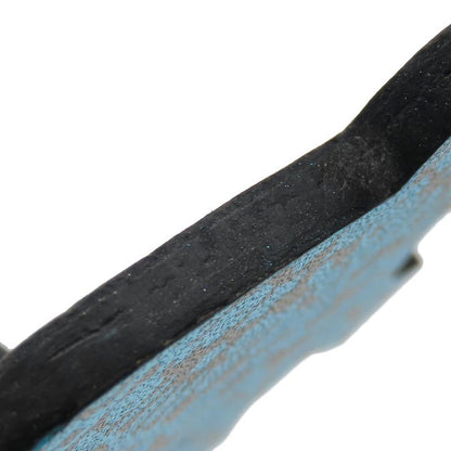 Hermes Bag Charm Silver 925 Leather Approx 12.3g Blueish Gray Silver Hardware