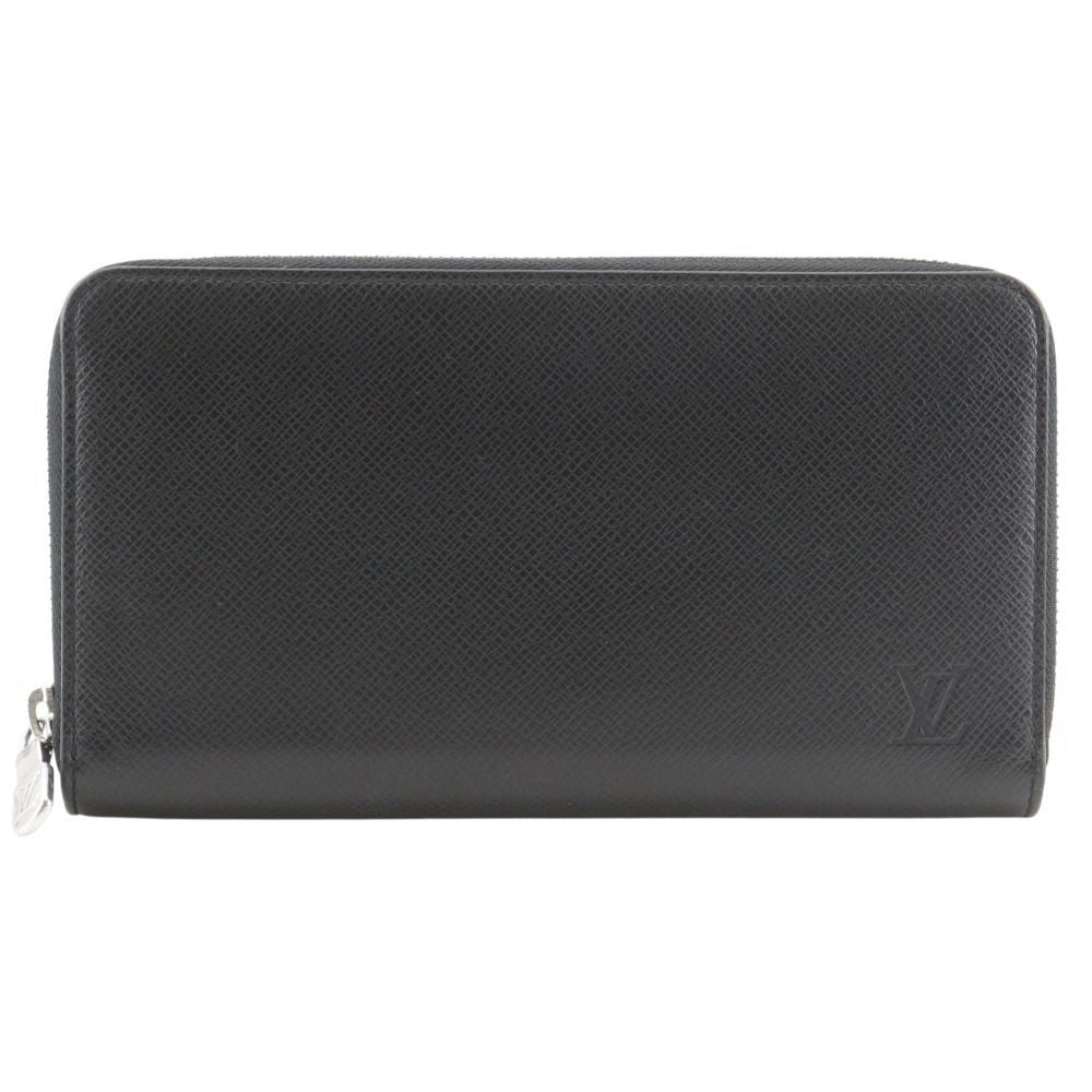 Louis Vuitton Zippy Organizer NM Taiga Noir Black Wallet