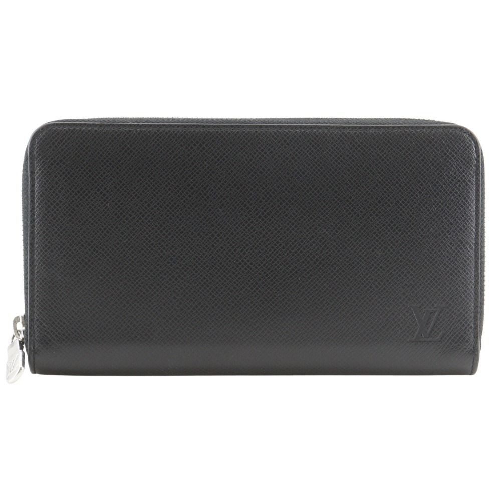 Louis Vuitton Zippy Organizer NM Taiga Noir Black Wallet