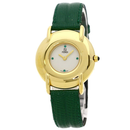 Fendi Round Face Watch Leather Boys