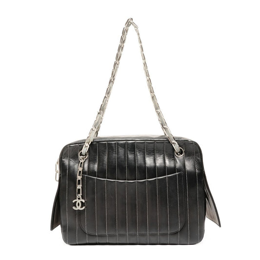 Chanel Shoulder Bag Lambskin Chain Torn Inside