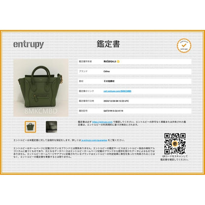 Celine Nano Luggage Handbag 15 lk Khaki — view 11