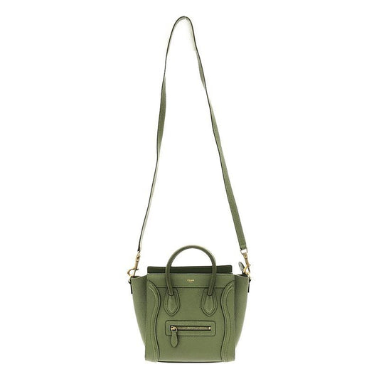 Celine Nano Luggage Handbag 15 lk Khaki