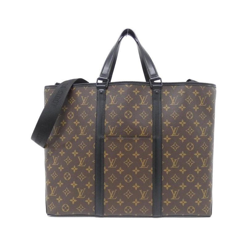 Louis Vuitton Monogram Macassar Weekend Tote GM Bag