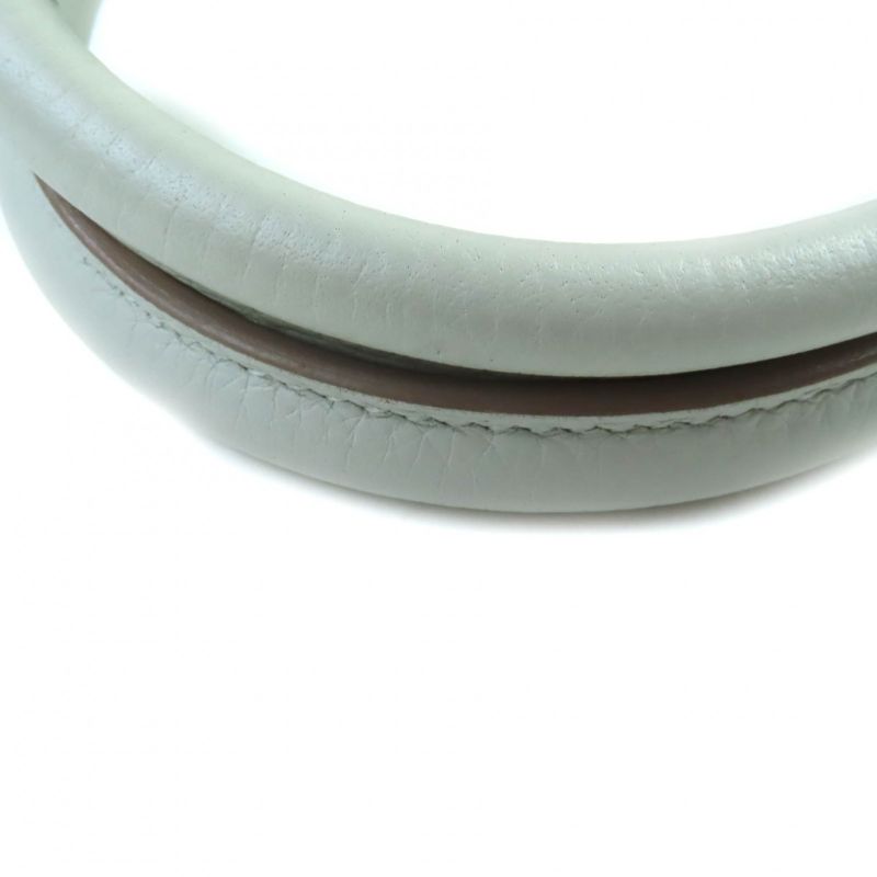 Hermes Bolide 31 Pearl Grey Taurillon Clemence Silver Hardware Handbag With