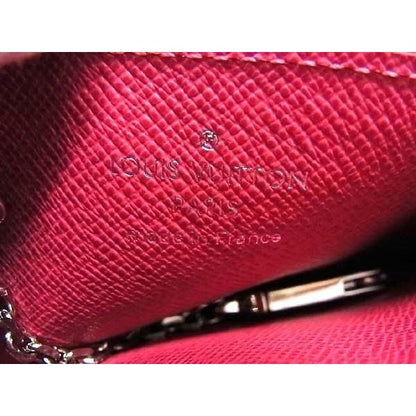 Louis Vuitton Coin Case Epi Pochette Cles Tribal Mask Pivoine — view 4