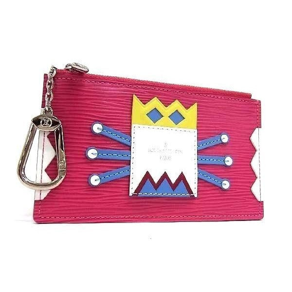 Louis Vuitton Coin Case Epi Pochette Cles Tribal Mask Pivoine
