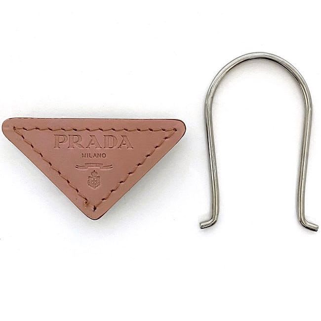 Prada Key Ring Pink Silver Hardware 1 Ap276