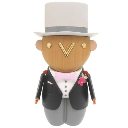 Louis Vuitton Gaston Bridegroom Gi0761 Wood Black Gray Object 1281