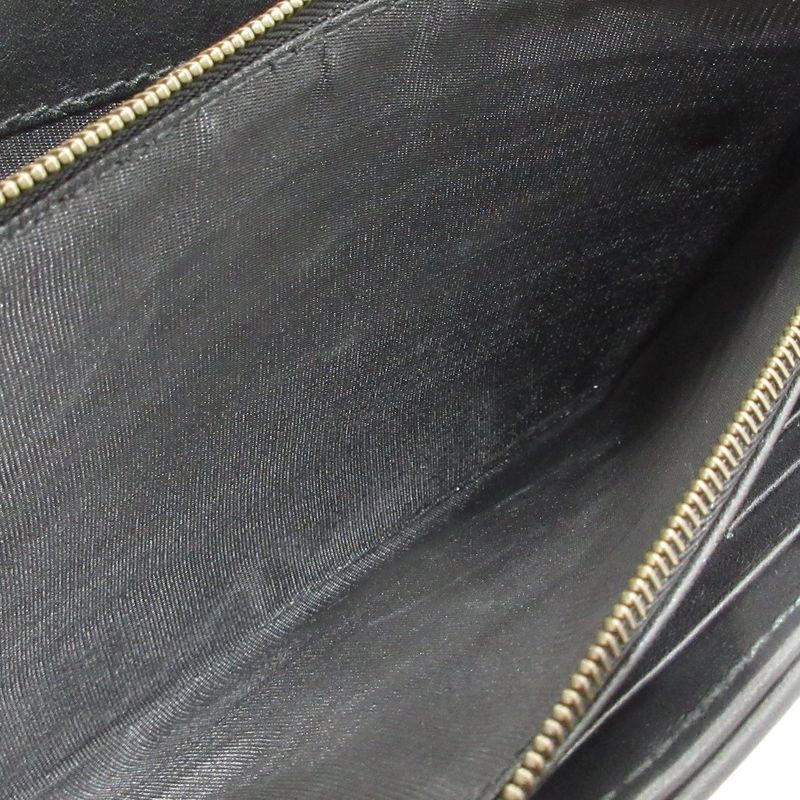 Gucci Wallet GG Marmont 474575 White And Black Chain Wallet Leather