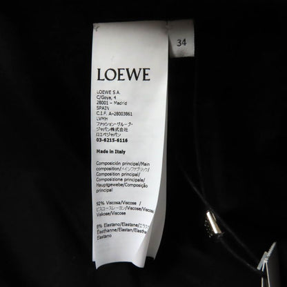 LOEWE S540y08x56 Knee-length Peplum Skirt Bottoms Black 34 Made In Italy