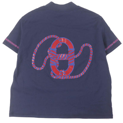 Hermes 23SS 3e4621dl Cartouche Chaine D'ancre Mock Neck Short Sleeve T-shirt