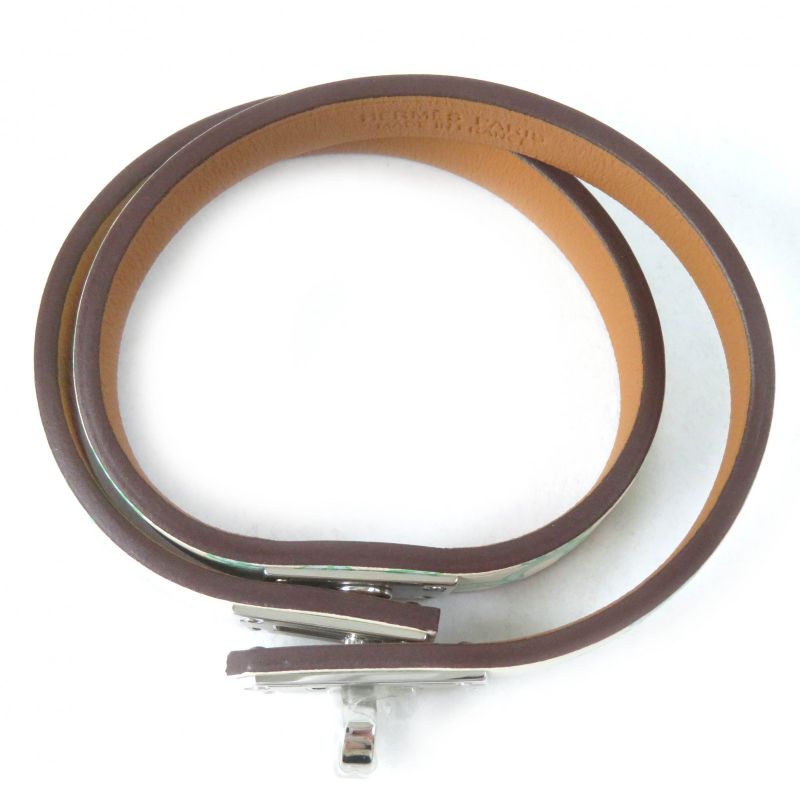 Hermes Mini Kelly Dubreuil Lucky Daisy Bangle Bracelet Vorsoft Green Ivory