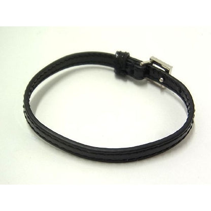Gucci Patent Leather Rhinestone Bracelet Accessory Black — view 2