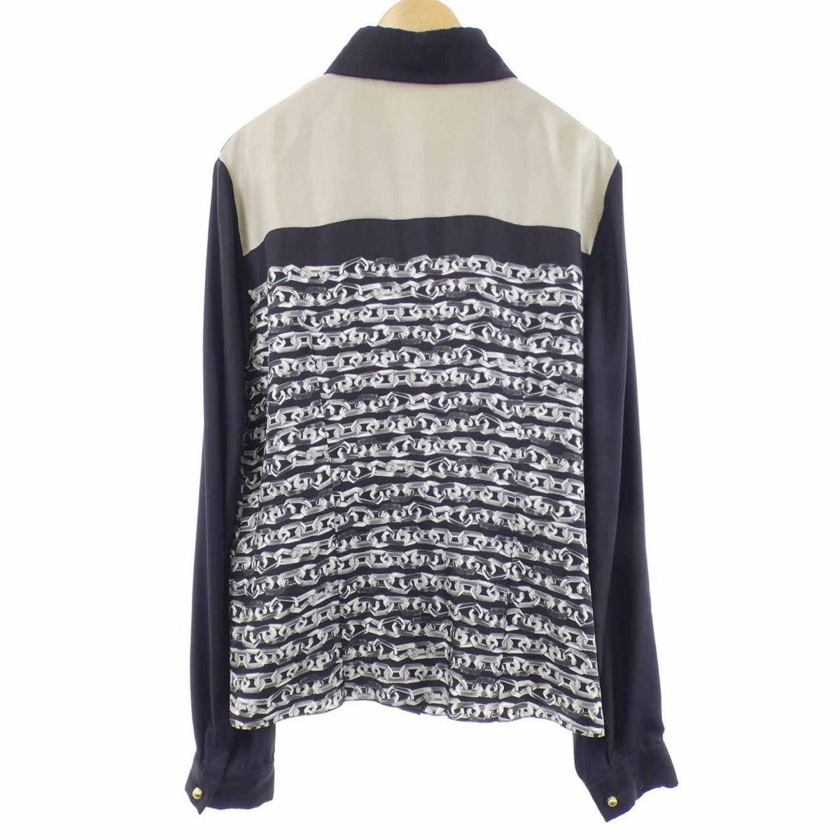 Loewe Shirt Silk Black Beige — view 2