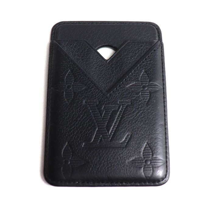 Louis Vuitton Card Holder Magnet Case Monogram Shadow Black