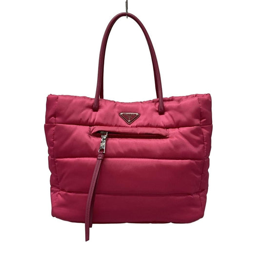 Prada Tote Tessuto Bomber Pink Leather